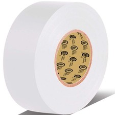White Electrical Tape, 66 feet x 3/4 inch x 7 mils-600V,Pass UL/CSA Certifica...