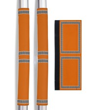 Burnt Orange Refrigerator Door Handle Covers Set of 2, Keep Kitchen Appliance...