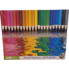New and Sealed Springbok 500 Pc Jigsaw Puzzle PENCIL PUSHERS