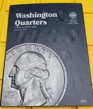  Washington Quarters Collection 1948-1964  coin folder by Whitman - 1980