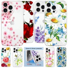 Pretty Flower Phone Soft Protection Case Cover For iPhone Air 17 Pro 16 15 14 13
