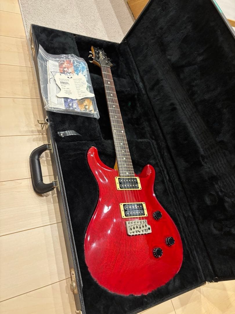 Electric Guitar PRS CE24 1998 Vintage Cherry USA S/N 717802 with Hard Case