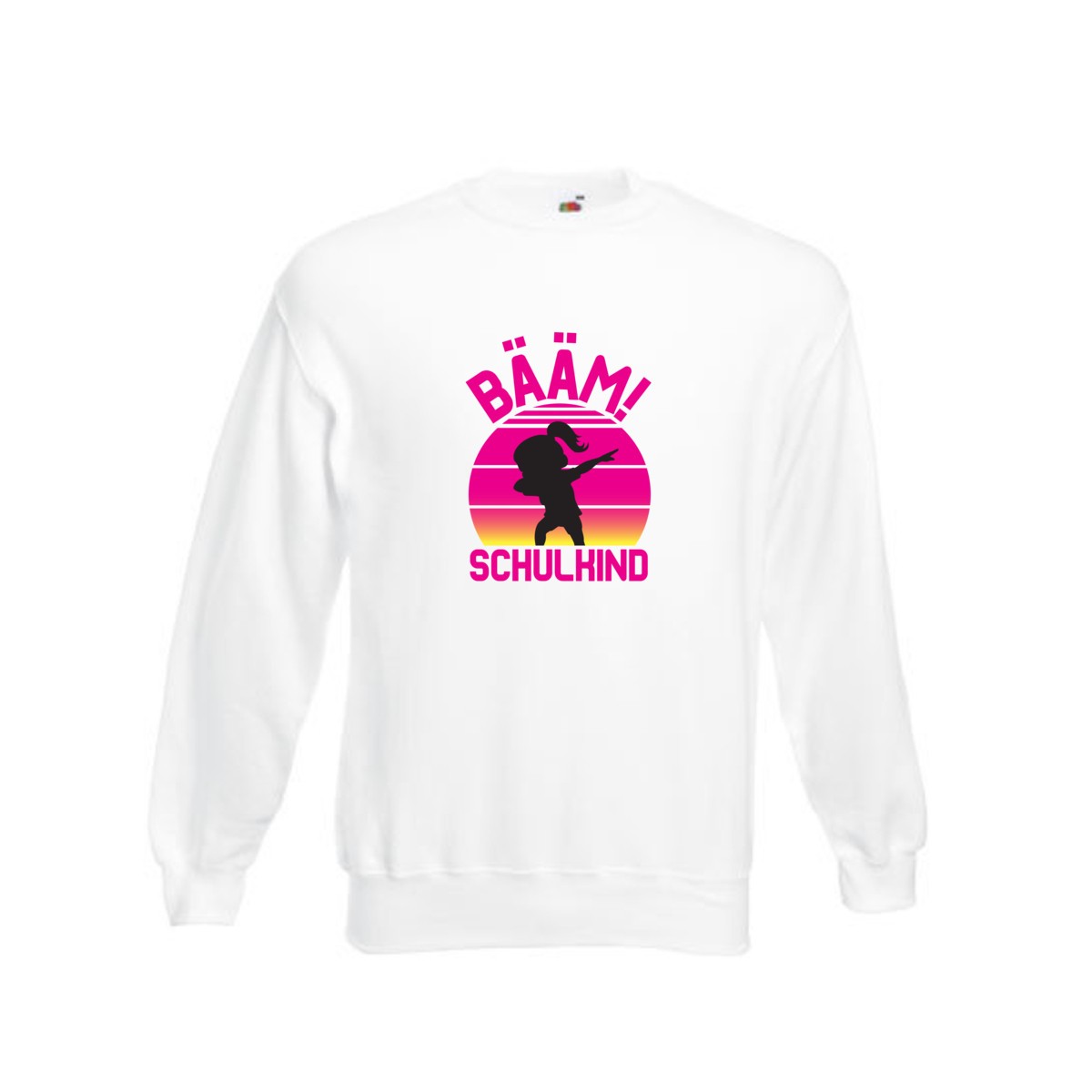 Bääm Schulkind | Einschuldung | Schulanfang Sweatshirt Weiß