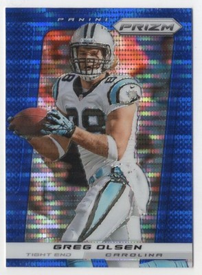2013 Panini Prizm Blue Pulsar Greg Olsen Carolina Panthers #138