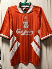 Gr. L Liverpool 1993-1995 Home Fußball Shirt Trikot