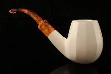 Panel Apple Block Meerschaum Pipe by Servi with fitted case 15053