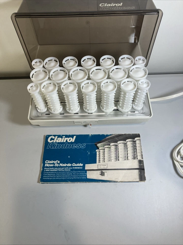 Clairol Kindness 20 Instantáneo Hair Setter Hot Rollers Rizadores De Colección Sin Clips Foto 3 de 4