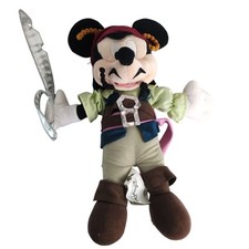 Disney Parks Pirates of the Caribbean Captain Jack Sparrow Mickey Mouse Plush
