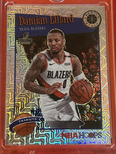 Panini 2019-20 NBA Hoops Premium Stock Damian Lillard Tribute Prizm #291