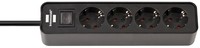 Brennenstuhl 1153240000 1.5m Internal Type F Type F CEE 7/4 IP20 Black Socket