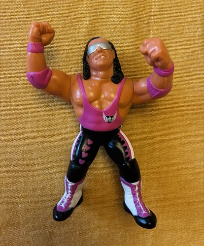 WWF Hasbro Brett The Hitman Hart *Pink Tank Top - ...