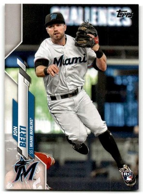 2020 Topps #693 Jon Berti Miami Marlins Rookie