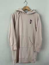 Uniqlo Disney Minnie Mouse Pullover Hoodie Sweatshirt Dress Pink M