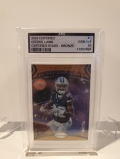 2024 Panini Certified - Certified Stars CeeDee Lamb Mirror Bronze 169/299 APG 10