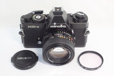 AS IS Minolta XD-S Black 35mm SLR Film Camera  MD 50mm F/1.4 Lens From Japan