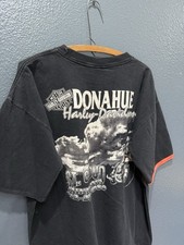 Vintage 90’s Harley Davidson Motorcycles Black Biker Tee Shirt Large USA Made