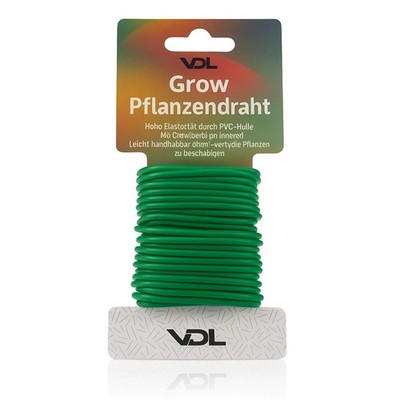 Pflanzendraht LST für Low Stress Training Flexibler Draht grün Anbau Indoor Grow