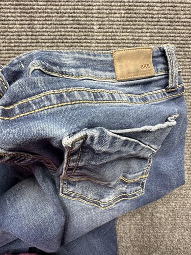 BKE Gabby Jeans Womens 33 Blue Distressed High Rise Ankle Skinny Curvy Fit Denim - Picture 9 of 10