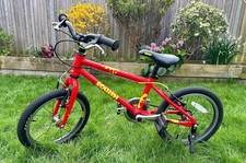 2022 Squish 16" Stage 3 Unisex Kids Bike Age 5-7 Low-Used VGC Red Yellow KB-294