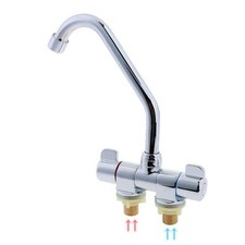 Camper Faucet Folding Faucet RV Water Tap Cold and Hot Water 360 Degree High-...