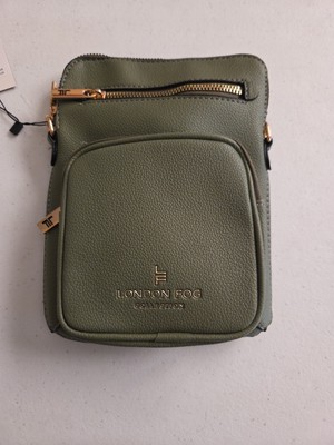 London Fog 100th Anniversary Olive Rella Multi Pocket Phone Cross