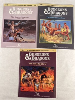 D&D Dungeons & Dragons Immortal Originals IM1 IM2 IM3 Intentions Olympus Storm