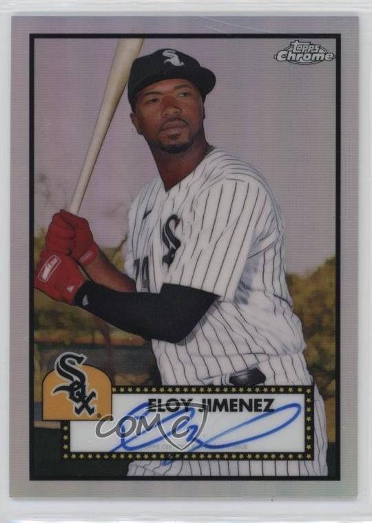 2021 Topps Chrome Platinum Anniversary Refractor 48/199 Eloy Jimenez Auto 3hd