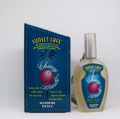 WOMEN SUNSET CAFE CHERRY BOMBE 3.4 OZ/100 ML EDP SPRAY IN  BOX