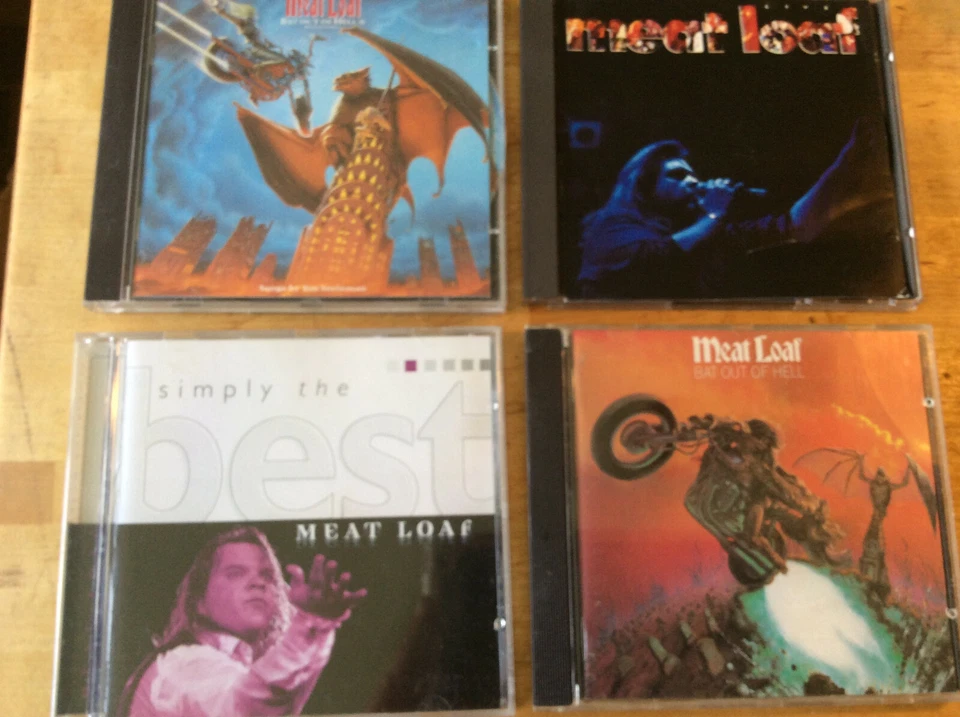 Meat Loaf [4 CD Alben] Bat out of Hell 1 2  + Simply the BEST + LIVE - Bild 1 von 1