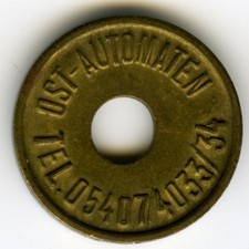 # CONSUMPTION TOKEN ☆ KAFFEE PARTNER • OST AUTOMATEN, WALLENHORST ☆ JETON ☆C2934