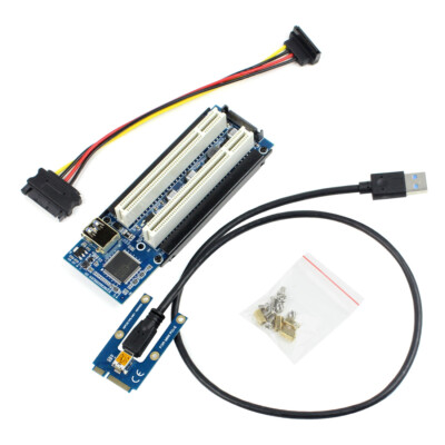 ITHOO Mini PCI-e auf Dual PCI-Erweiterungskarte unterstützt Capture Soundkarte
