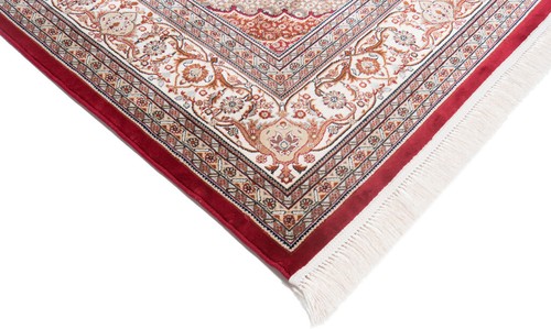 Tabriz Medallón Machine Woven Rug Persian Various Sizes - Rug, Carpet, Red - Picture 34 of 35
