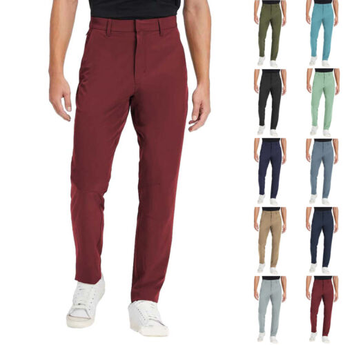 Mens Slim Fit Dress Pants Stretch Skinny Flat-Front Business Casual Suit Pants