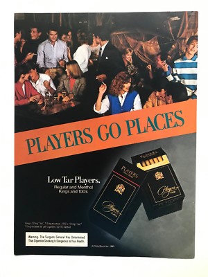 players bright cigarettes Players Select Blend Cigarettes Vintage 1984 Ad 11
