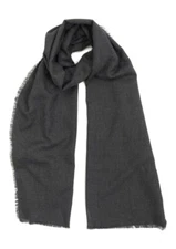 INC International Concepts Womens One Size Textured Shiny Wrap Scarf Black 1350