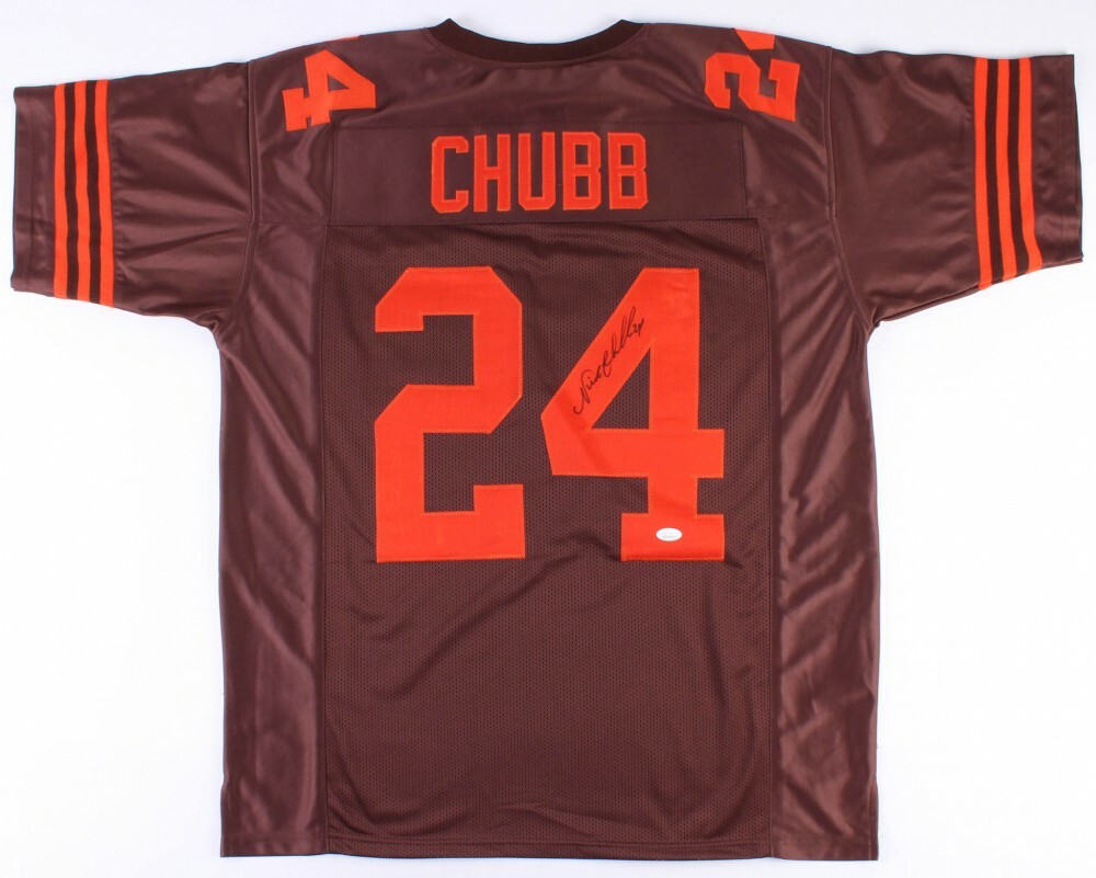 Nick Chubb Autographed Signed Cleveland Browns Browns #24 Jersey (JSA COA) 
