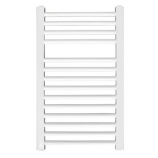 Towel Rail Radiator in White for Bathroom Shower Static Caravan - 700MM x 420mm