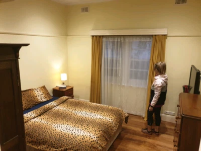 Large Bedroom With Its Owen Gas Heater
