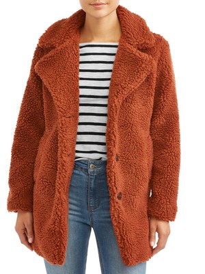 rust teddy coat