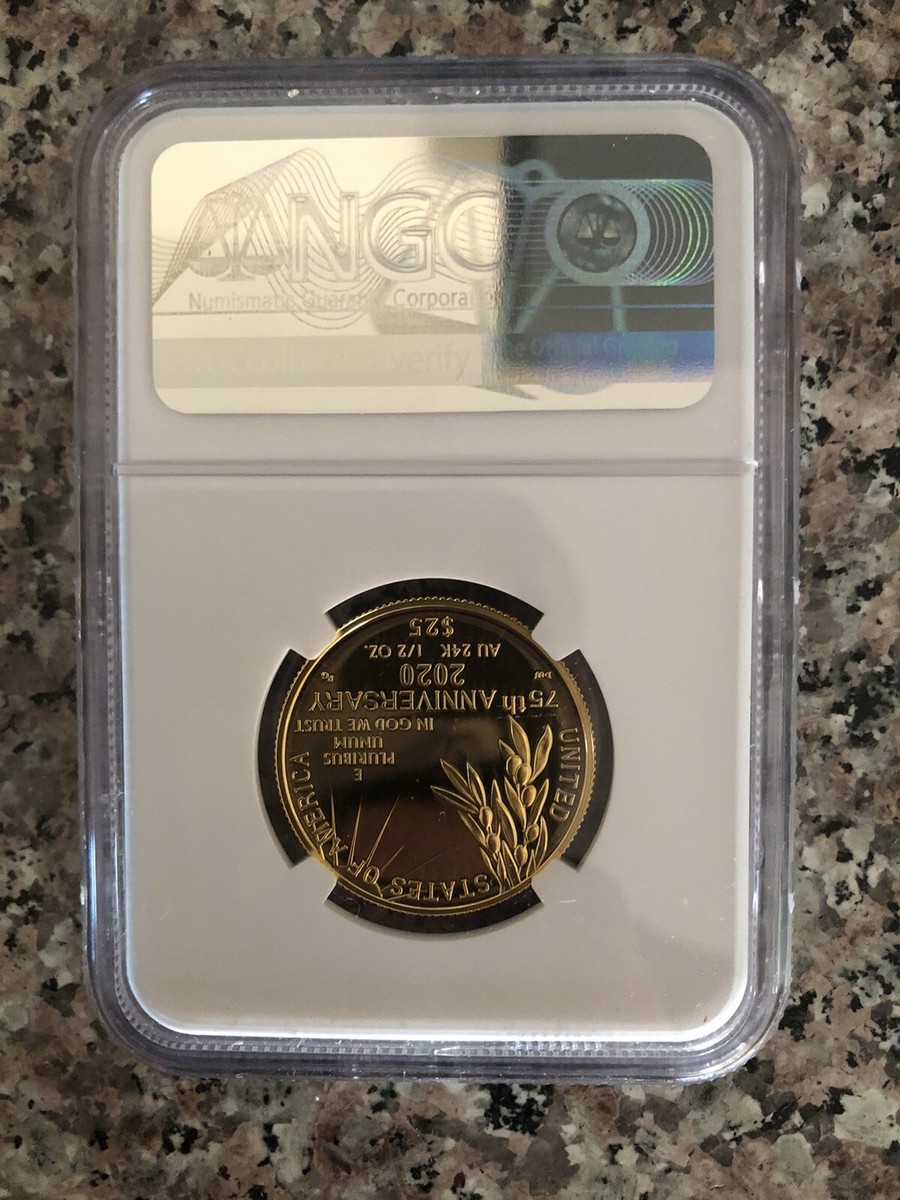 2020 W End of World War 2 75th - Half Ounce WW2 24 Karat Gold 20XG