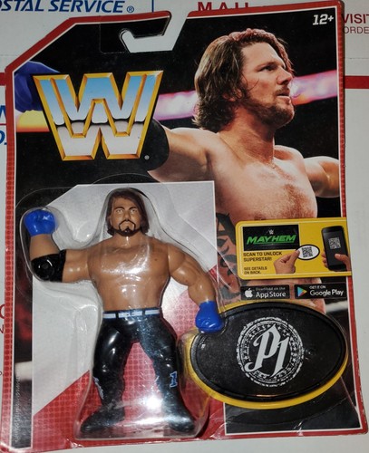 WWE Retro A J Styles Figure. Wwf Habro Mattel Wcw ...