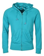 Tommy Hilfiger Men's Full Zip Hoodie Sweatshirt-Aqua-Size XS