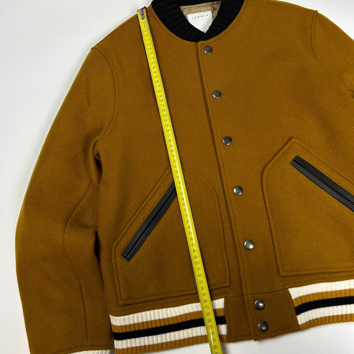 SANDRO PARIS WOOL VARSITY BOMBER JACKET | eBay SANDRO PARIS WOOL VARSITY BOMBER JACKET | eBay