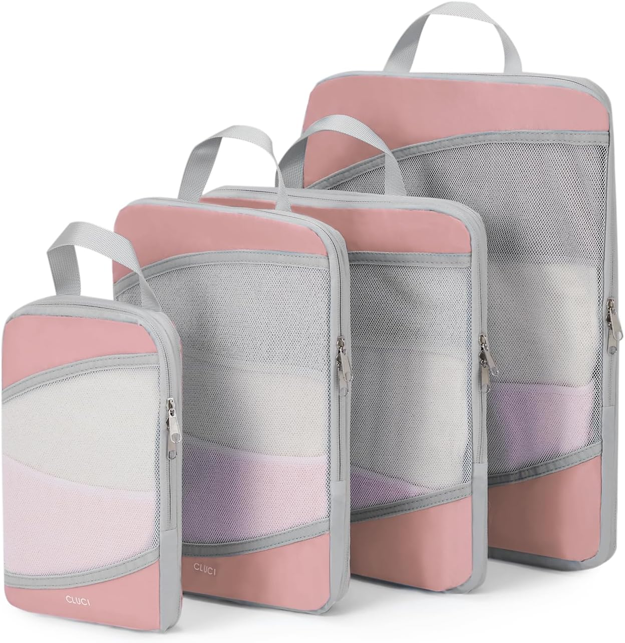 Compression Packing Cubes for Travel, 7 Set/4 Set Travel Essentials,Organizer Ba-image