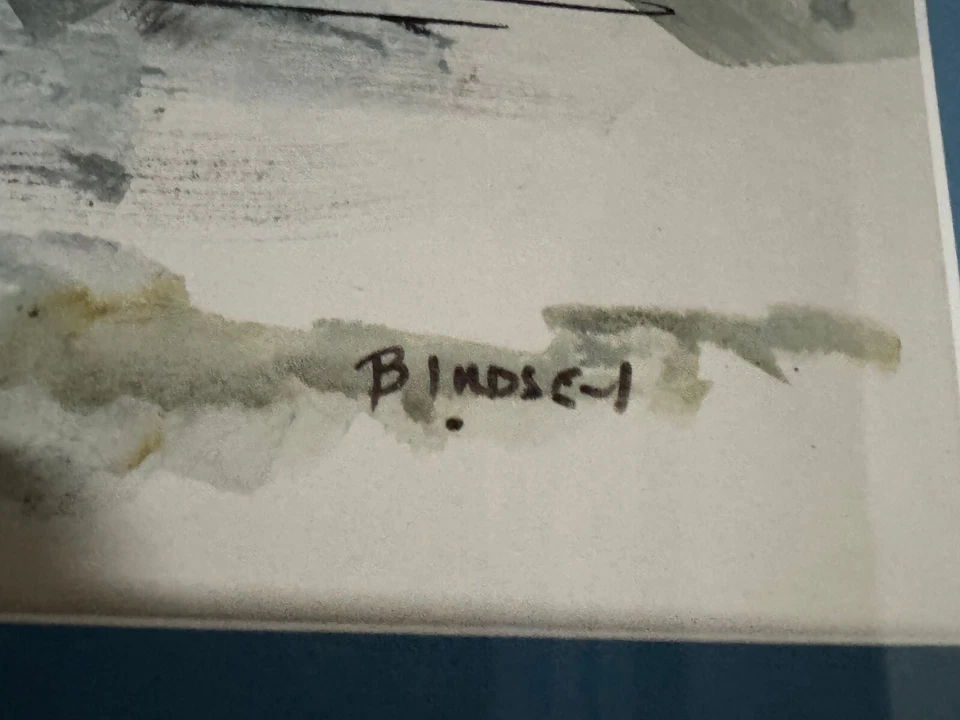 Original Alfred Birdsey Watercolor Signed Bermuda Scene markystore - Image 2 of 4