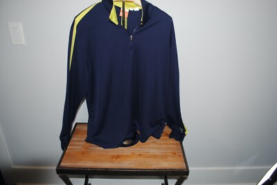 PUMA DRYCELL上下　XL Puma Sport Lifestyle Dry Cell Mens XL Medium Blue 1/4 Zip Pullover
