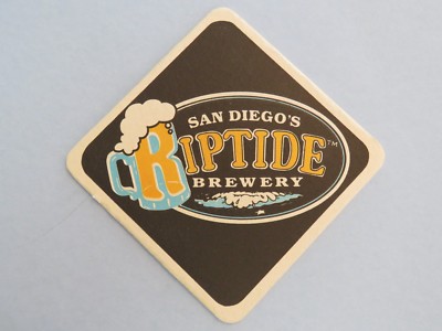 Bier Bar Untersetzer ~ RJs RIPTIDE Brauerei ~ San Diego, CALIFORNIA 1992-1996