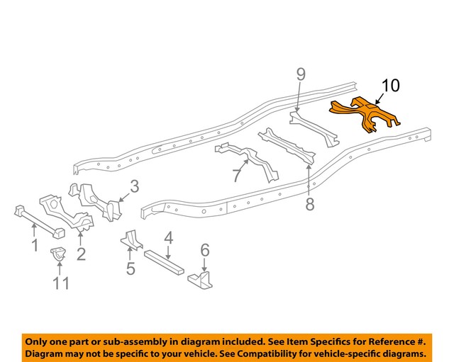 TOYOTA OEM 1218 Tundra CrossmembersRear Crossmember 512090C031 eBay