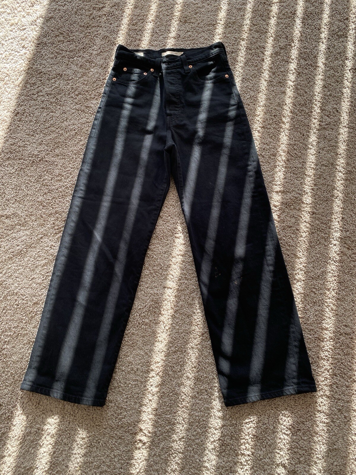 Levis Ribcage Straight Black Jeans Size 26x27 for Women