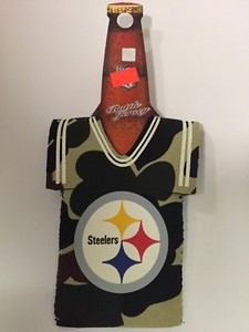 steelers beer koozie